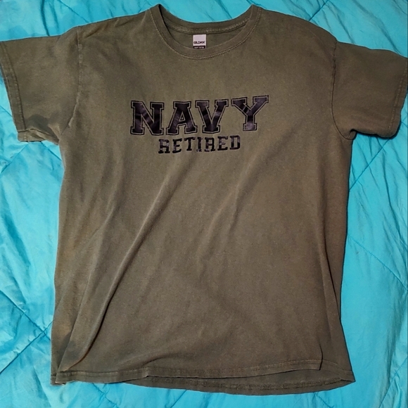 Mens Large Retired Navy Shirt Military Service Veteran Authentic - Picture 1 of 1